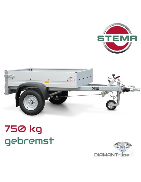 STEMA-750kg-gebremst-Kastenanhaenger-1.34×1.08×0.30m-100kmh-Zulassung