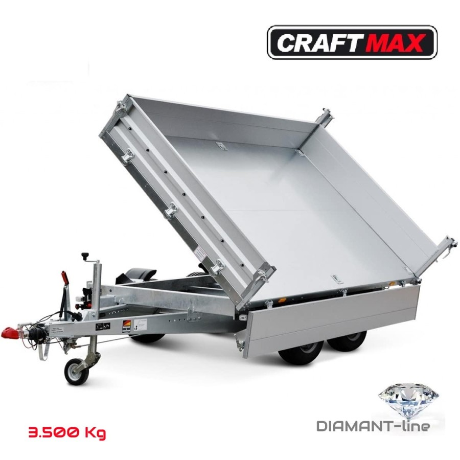 CRAFTMAX-DIAMANT-line-3500-3-Seiten-Kipper-3.62×1.83×0.35m-Metalldoppelbordwand-ALU-Zink-legiert-E-HydraulikHandpumpe-9