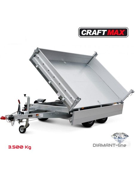 CRAFTMAX-DIAMANT-line-3500-3-Seiten-Kipper-3.62×1.83×0.35m-Metalldoppelbordwand-ALU-Zink-legiert-E-HydraulikHandpumpe-9
