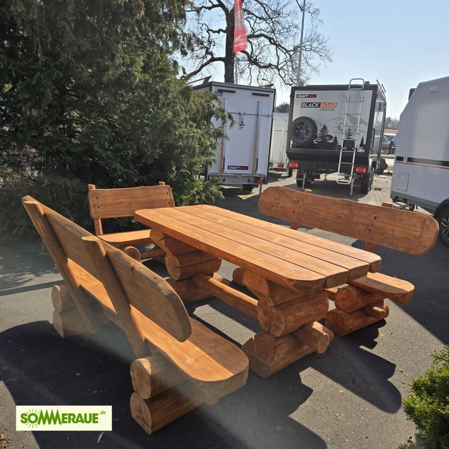 SOMMERAUE®-Baumstamm-Gartenmoebel-Blockhausoptik-Handarbeit-2