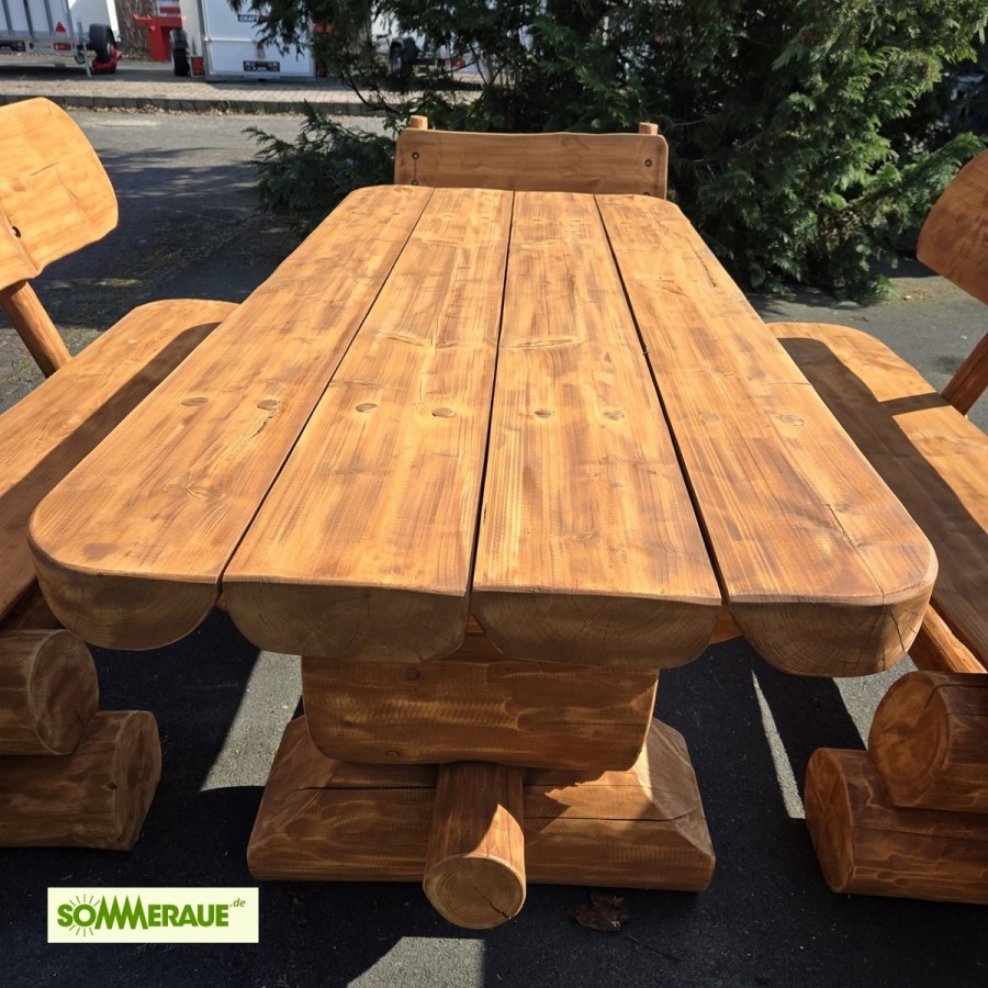 SOMMERAUE®-Baumstamm-Gartenmoebel-in-einzigartiger-uriger-Blockhausoptik-5