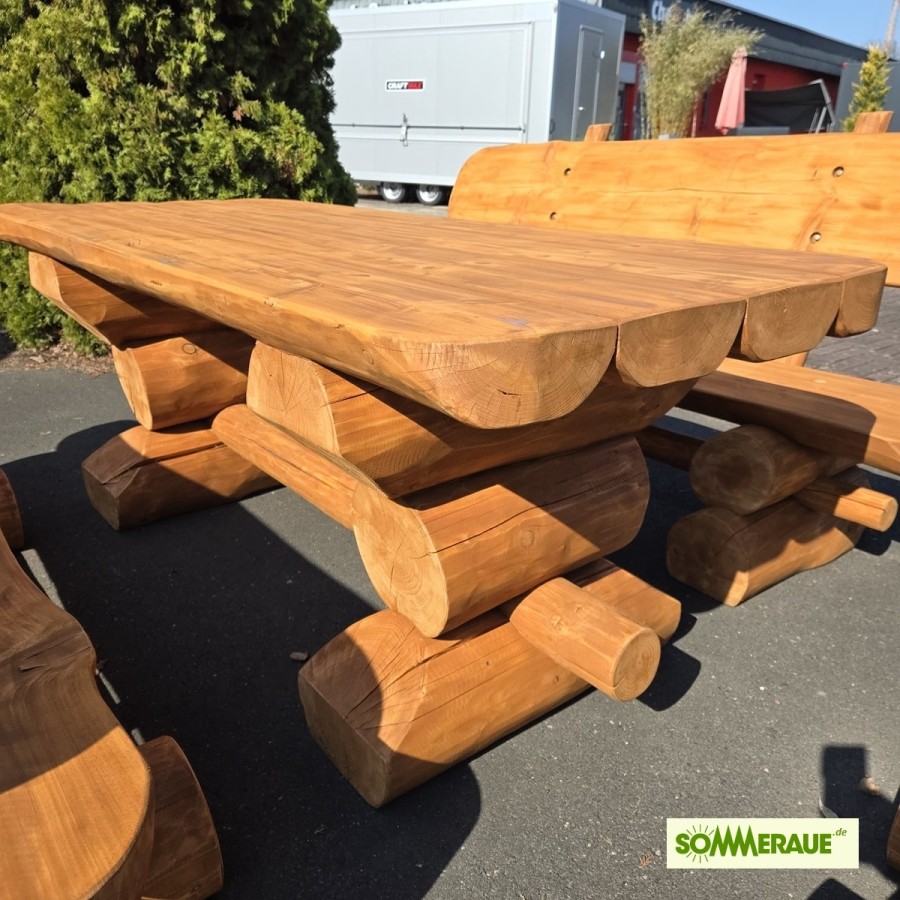 SOMMERAUE®-Baumstamm-Gartenmoebel-in-einzigartiger-uriger-Blockhausoptik-9