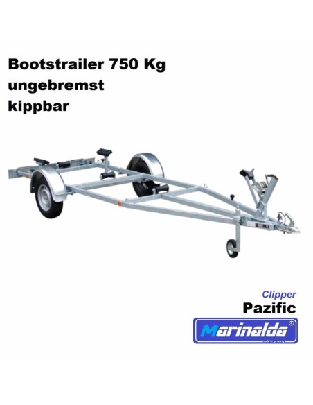 MARINALDA-Pazific-M750-K-Bootstrailer-ungebremst-750kg-kippbar