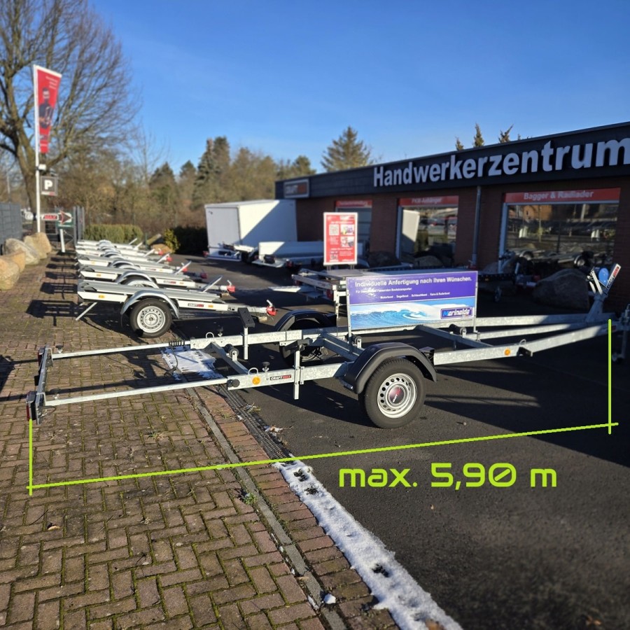 Bootstrailer-1200kg-gebremst-variabel-von-5.50-–-5.95m-Nutzlast-970-Kg-mit-V-Deichsel-made-in-germany-2