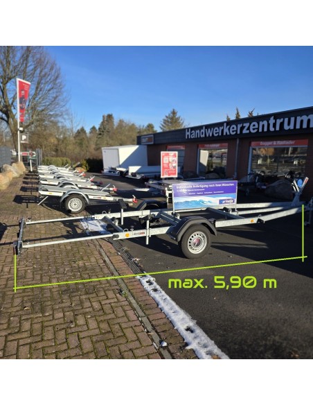 Bootstrailer-1200kg-gebremst-variabel-von-5.50-–-5.95m-Nutzlast-970-Kg-mit-V-Deichsel-made-in-germany-3