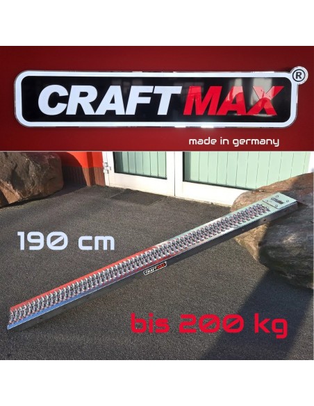 CRAFTMAX-Stahl-Auffahrschine-190-cm-fuer-Motorradtransport-AKTIONSANGEBOT