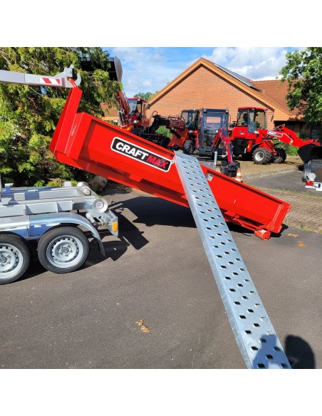 CRAFTMAX-Stahl-Auffahrschine-Laderampe-261x30cm-Traglast-1450Kg-6