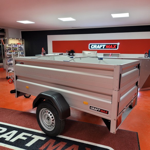 CRAFTMAX-CLEVER-Highline-750-Kg-Kastenanhaenger-mit-ALU-Bordwaende-Erhoehung-auf-65cm-Heck-Frontklappe-Stuetzrad-2100x1100-mm-2