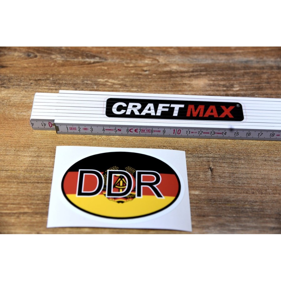 DDR-Aufkleber-Flagge-Flagge-Hammer-Zirkel-Ehrenkranz-10x7cm-2