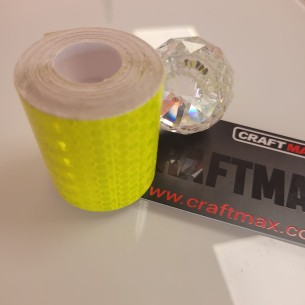 CRAFTMAX-Reflektor-Klebeband-GELB-NEON-fuer-PKW-Anhaenger-Traktor-LKW-Caravan-2 2