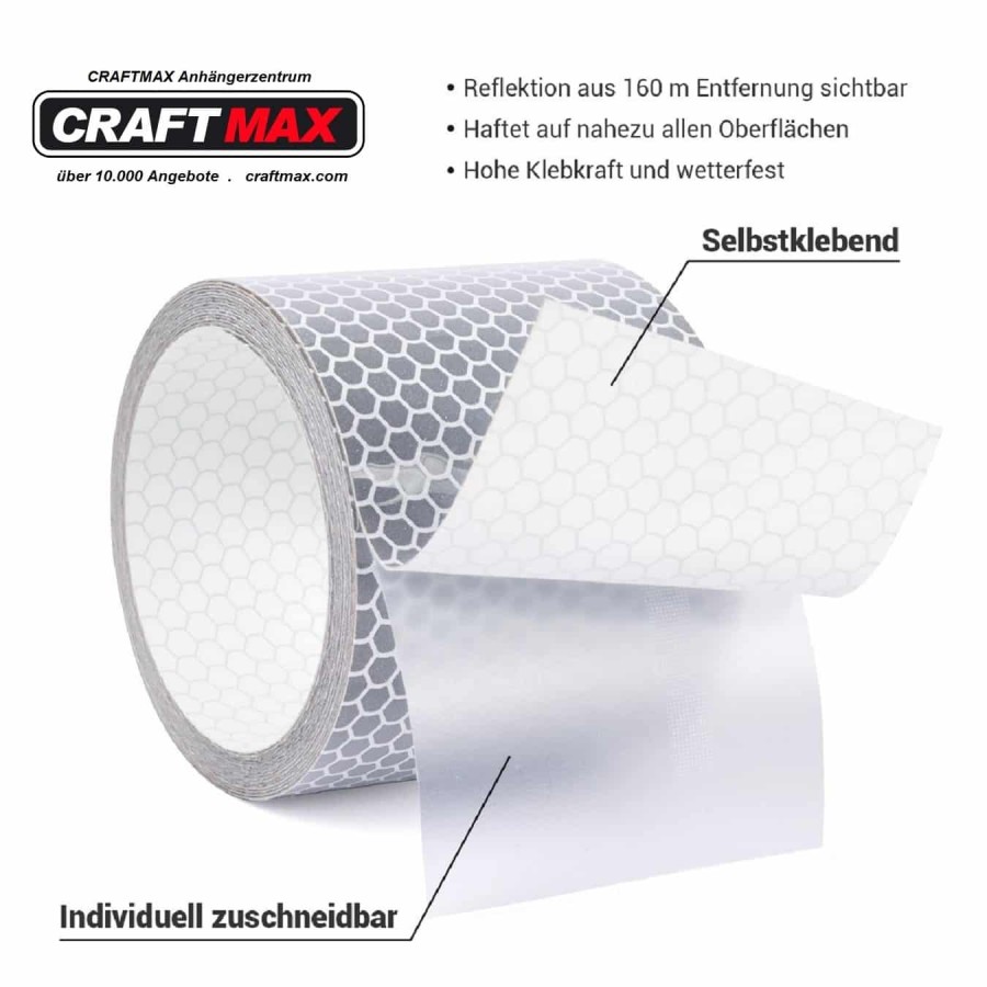 CRAFTMAX-Reflektor-Klebeband-5cm-x-3m-SILBER-WEISS-2