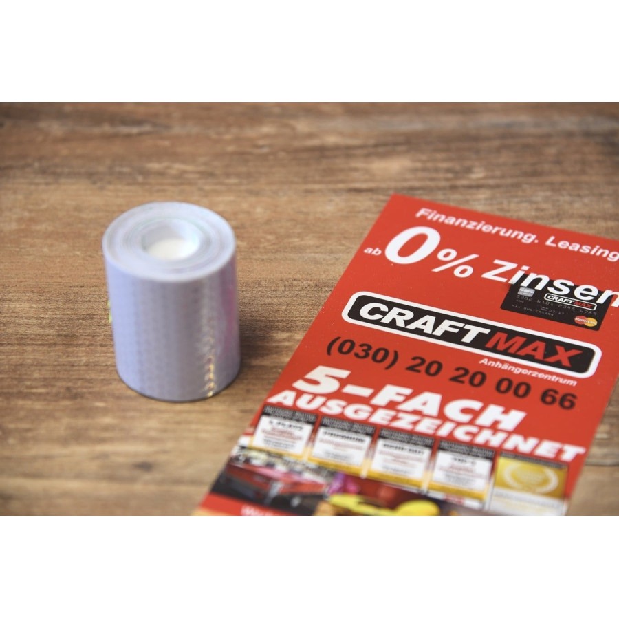 CRAFTMAX-Reflektor-Klebeband-5cm-x-3m-SILBER-WEISS-4