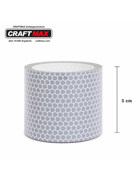 CRAFTMAX-Reflektor-Klebeband-5cm-x-3m-SILBER-WEISS-3