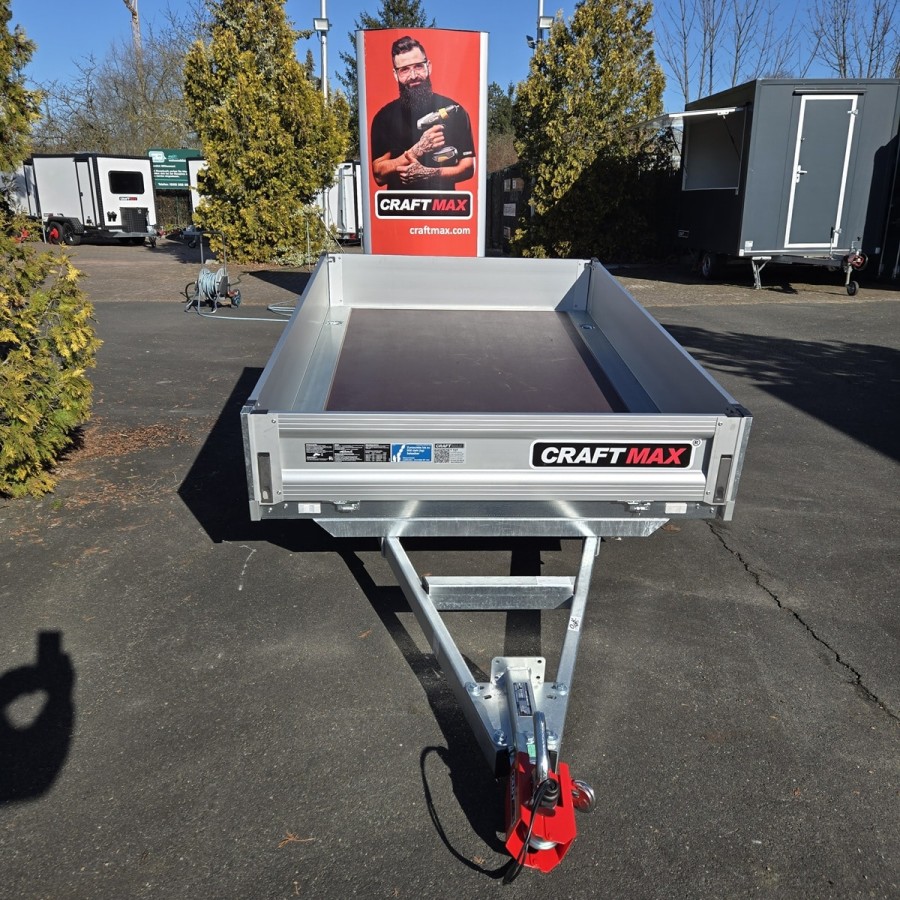 CRAFTMAX-750-ALU-Pritsche-2.30x1.50x0.30m-V-Deichsel-abnehmbare-Bordwaende-10-Zoll-Niedrigfahrwerk-ungebremst-5