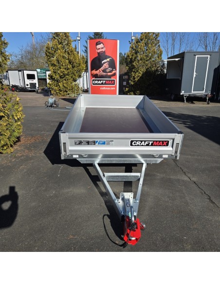 CRAFTMAX-750-ALU-Pritsche-2.30x1.50x0.30m-V-Deichsel-abnehmbare-Bordwaende-10-Zoll-Niedrigfahrwerk-ungebremst-5