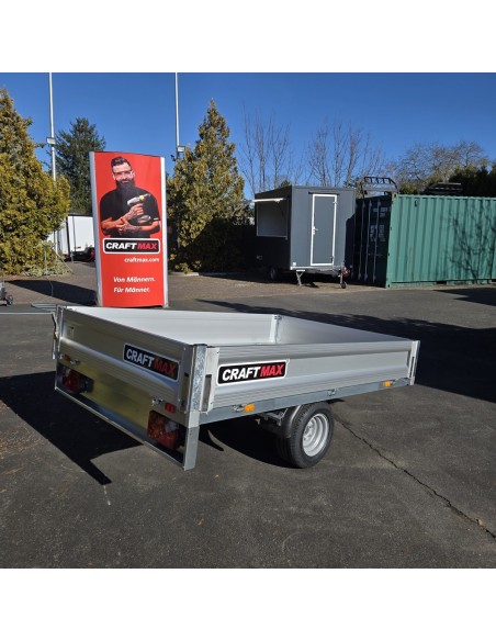CRAFTMAX-750-ALU-Pritsche-2.30x1.50x0.30m-V-Deichsel-abnehmbare-Bordwaende-10-Zoll-Niedrigfahrwerk-ungebremst-3