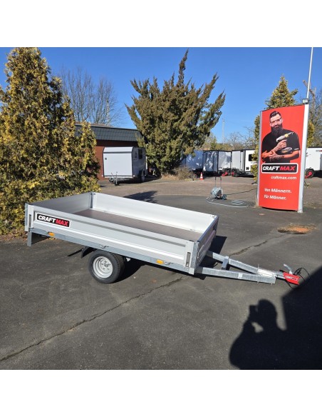 CRAFTMAX-750-ALU-Pritsche-2.30x1.50x0.30m-V-Deichsel-abnehmbare-Bordwaende-10-Zoll-Niedrigfahrwerk-ungebremst-4