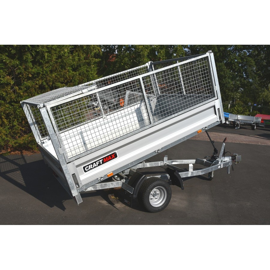 CRAFTMAX-1300-ALU-Heckkipper-mit-Laubgitteraufsatz-230x150x90cm-9