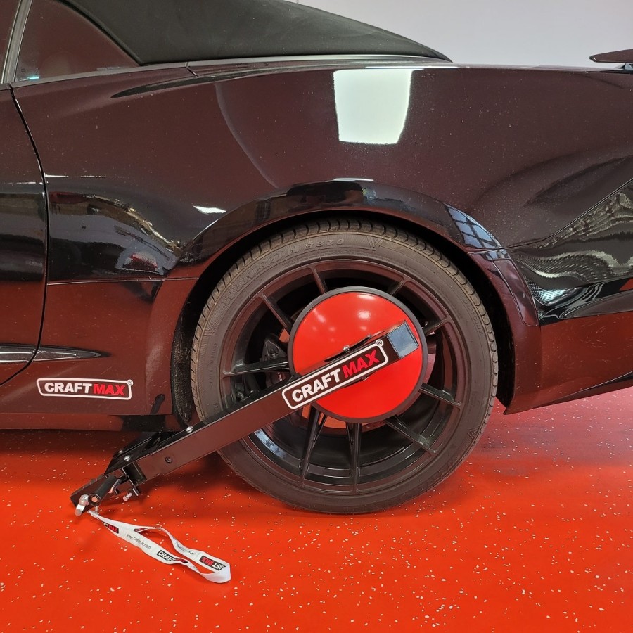 CRAFTMAX-mechanische-Wegfahrsperre-Parkkralle-Radkralle-fuer-Sportwagen-7