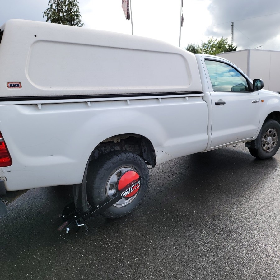 CRAFTMAX-beste-Diebstahlsicherung-Radkralle-Wegfahrsperre-grosse-Raeder-Parkkralle-grosse-Reifen-Sportwagen-SUV-Pickup-bis-25Zol