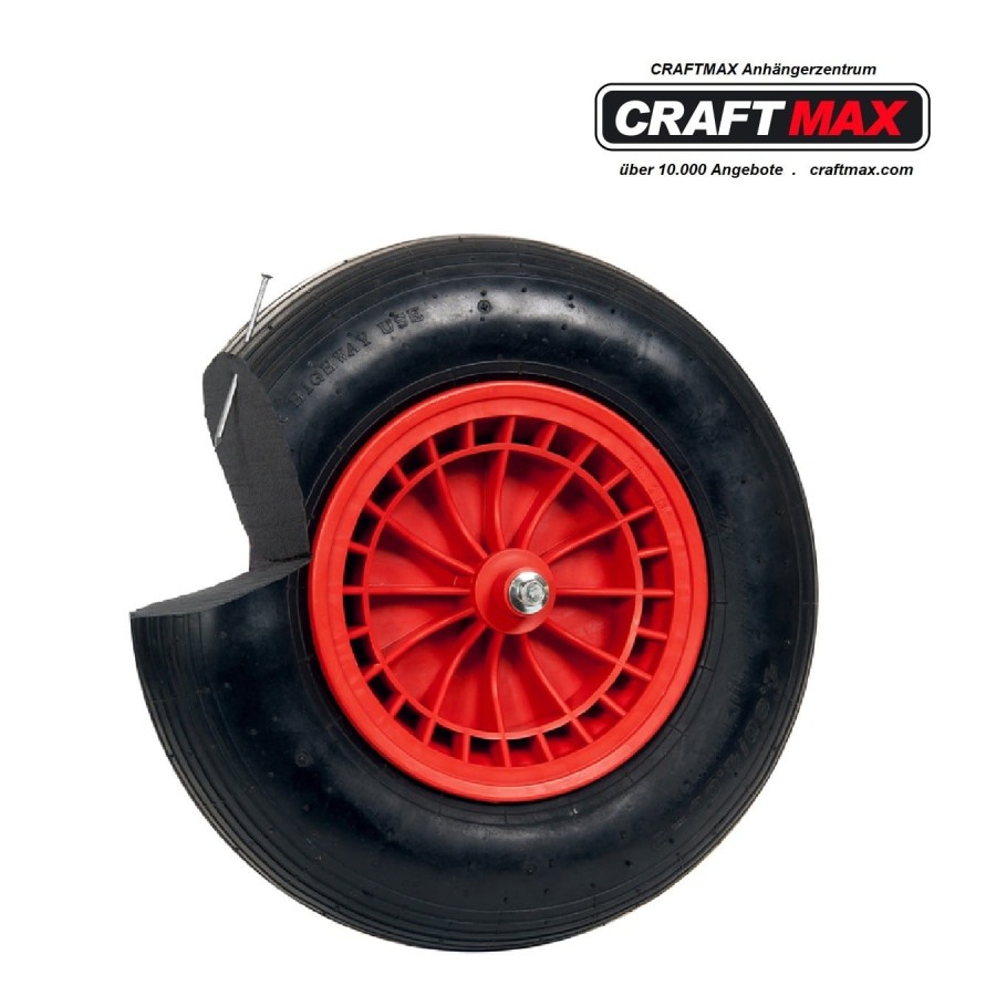 CRATMAX-green-Gartenschubkarre-100-L-gruene-PP-Mulde-PU-Rad-2