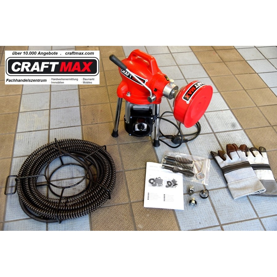 CRAFTMAX-Profi-Rohrreinigungsmaschine-fuer-haus-Bad-u.-Kueche-1