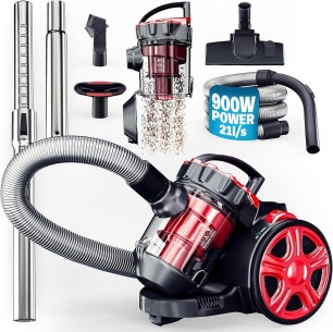 CRAFTMAX-Multi-Zyklon-900W-Beutelloser-Bodenstaubsauger-HEPA-Filter-3-Liter-Behaelter-Staubsauger-1