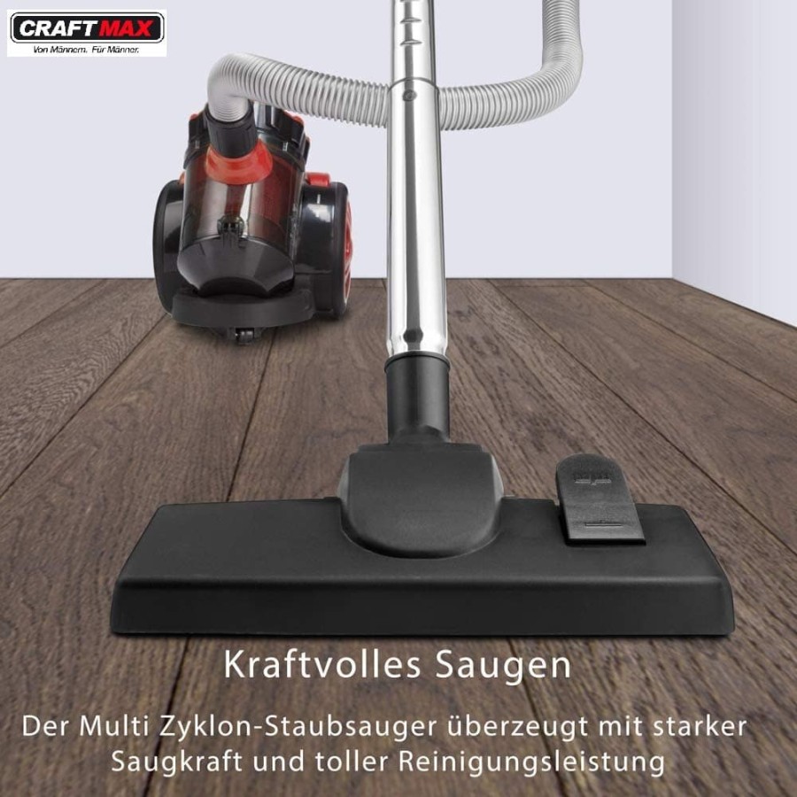 CRAFTMAX-Multi-Zyklon-900W-Beutelloser-Bodenstaubsauger2