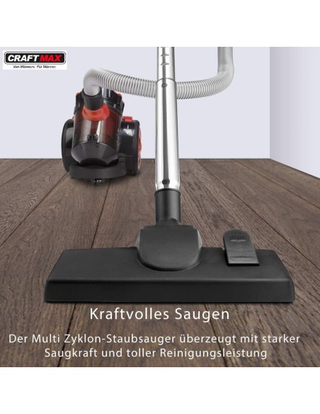 CRAFTMAX-Multi-Zyklon-900W-Beutelloser-Bodenstaubsauger2