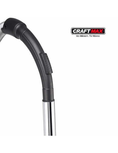 CRAFTMAX-Multi-Zyklon-900W-Beutelloser-Bodenstaubsauger-crome