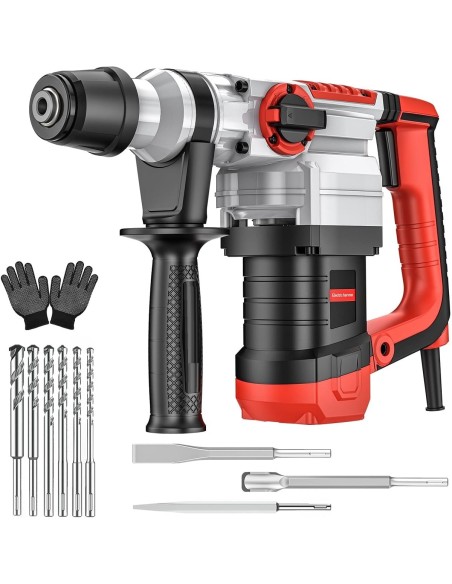 CRAFTMAX-Pneumatischer-Bohrhammer-SDS-Plus-1500W-4-in-1-Funktionen-Anti-Vibrationsgriff-1