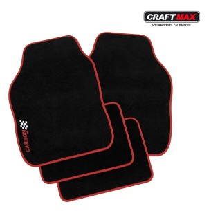 CRAFTMAX-Auto-Autoteppich-Fussmatten-Carbon-ot-schwarz
