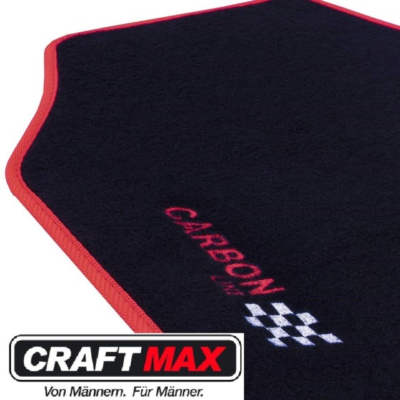 CRAFTMAX-Auto-Autoteppich-Fussmatten-Carbon-ot-schwarz-3