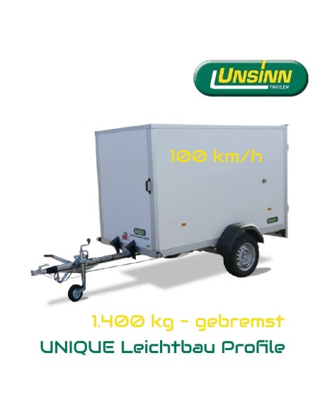 UNSINN-Unique-1400-Kofferanhaenger-UKU-251415-14-14-mit-Doppeltuer-2.55×1.42×1.53m-GFK-Oberflaeche-Innenleuchte-Stuetzen-–-100km