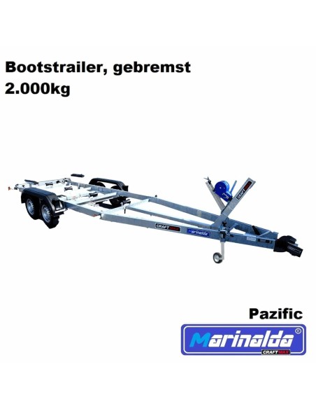 MARINALDA-Pazific-TM2001-Bootstrailer-Tandem-2000kg-Produktbild