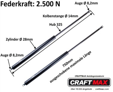 CRAFTMAX-Gasdruckfeder-max-75cm 2
