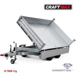 CRAFTMAX-DIAMANT-line-2700-3-Seiten-Kipper-3.01×1.83x0.35m-Metalldoppelbordwand-ALU-Zink-legiert-Handhydraulikpumpe