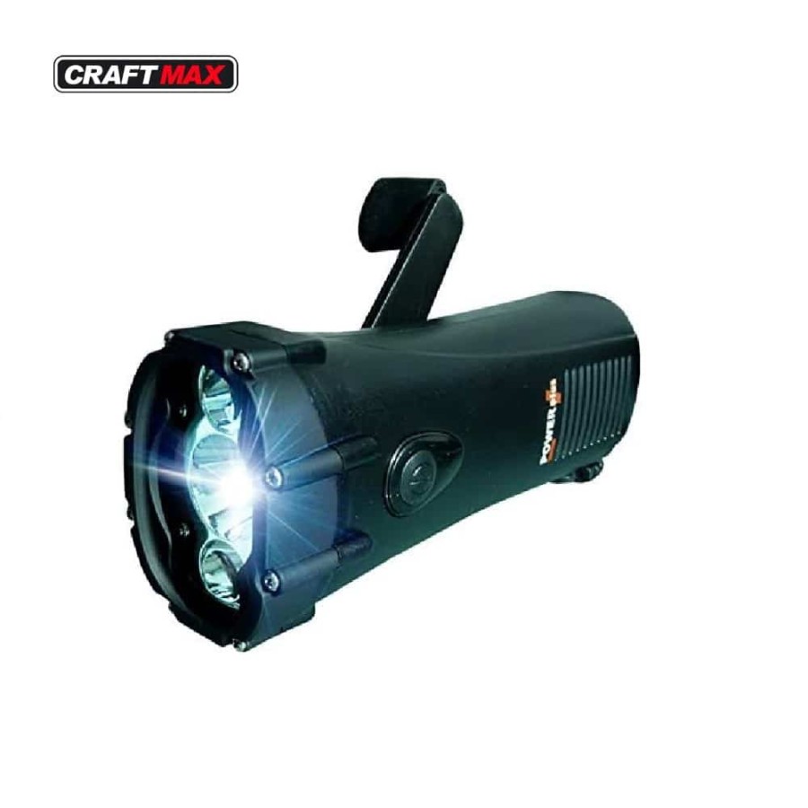 POWERplus_Shark_WasserdichtesDynamoKurbelTaschenlampe_Produkt