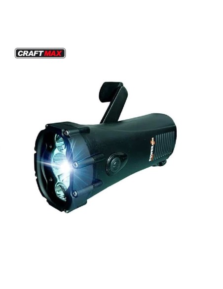 POWERplus_Shark_WasserdichtesDynamoKurbelTaschenlampe_Produkt