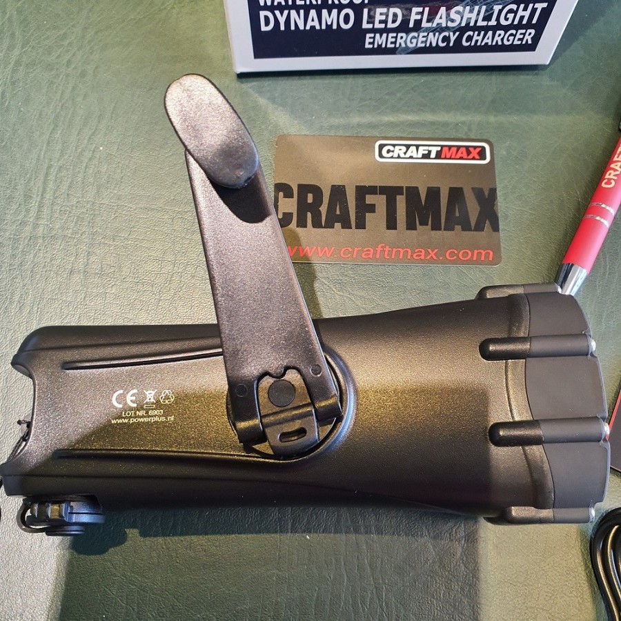 Shark-LED-Notfall-Dynamo-Kurbeltaschenlampe-2