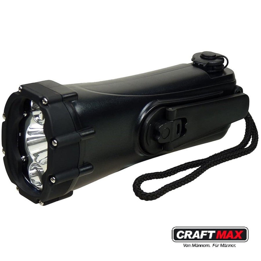 POWERplus_Shark_WasserdichtesDynamoKurbelTaschenlampe_Galerie01