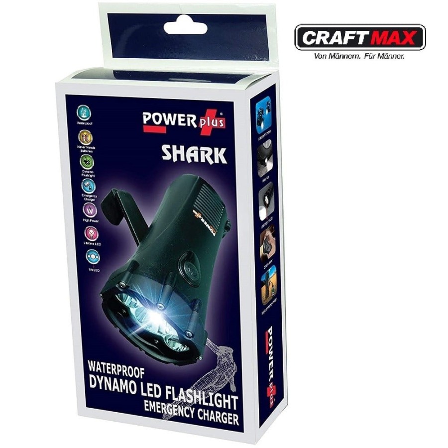 POWERplus_Shark_WasserdichtesDynamoKurbelTaschenlampe_Galerie06