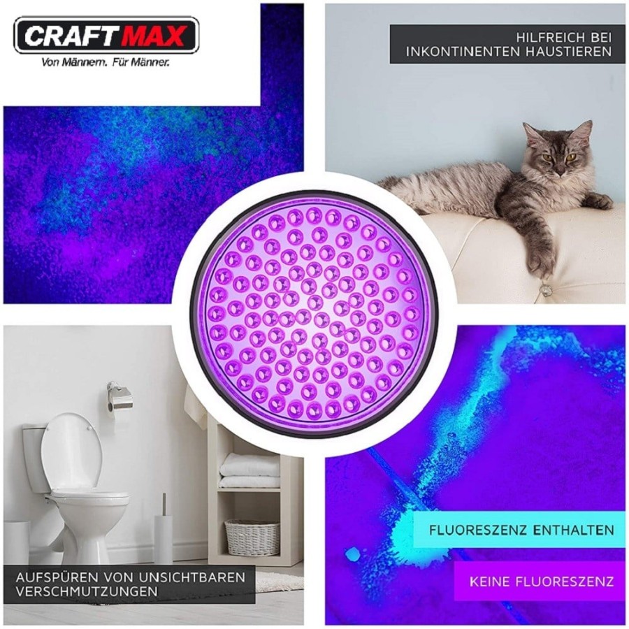 CRAFTMAX-LED-UV-Schwarzlicht-Ultraviolett-Leuchte-mit-100x-LED_Galerie03