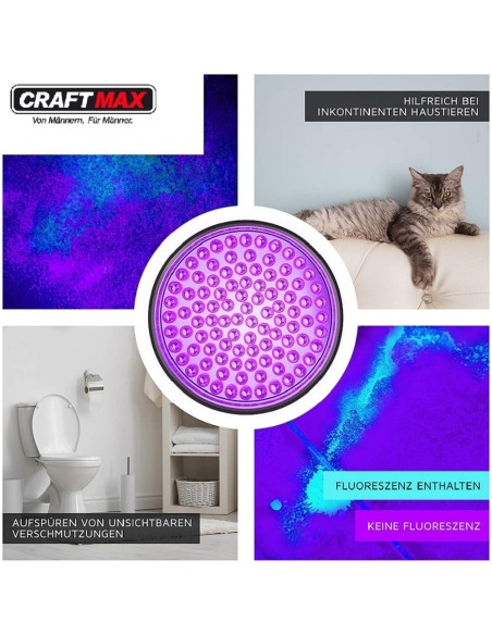 CRAFTMAX-LED-UV-Schwarzlicht-Ultraviolett-Leuchte-mit-100x-LED_Galerie03