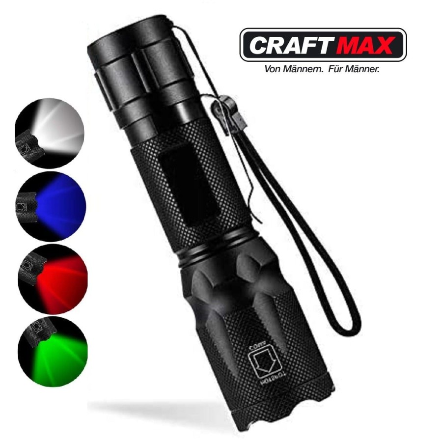 CRAFTMAX-Klarus-FH10-900-Lumen-Collimatorlampe-4-LED-rot-gruen-blau-weiss-Licht-IPX4-Wasserdicht-1