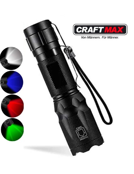 CRAFTMAX-Klarus-FH10-900-Lumen-Collimatorlampe-4-LED-rot-gruen-blau-weiss-Licht-IPX4-Wasserdicht-1