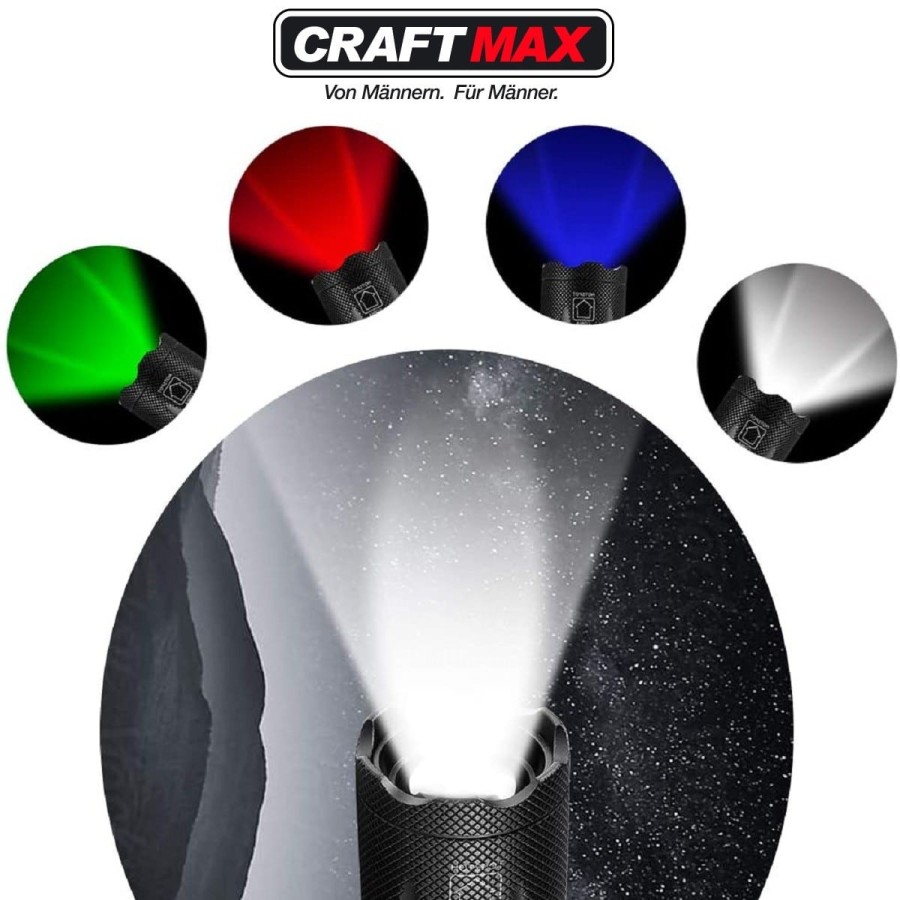 CRAFTMAX-Klarus-FH10-900-Lumen-Collimatorlampe-4-LED-rot-gruen-blau-weiss-Licht-IPX4-Wasserdicht-4