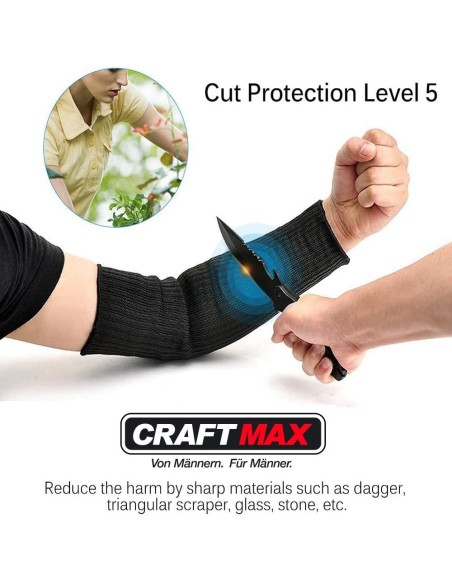 CRAFTMAX-Kevlar-Armschutz-Anti-Schnitt-Schutz_Produkt