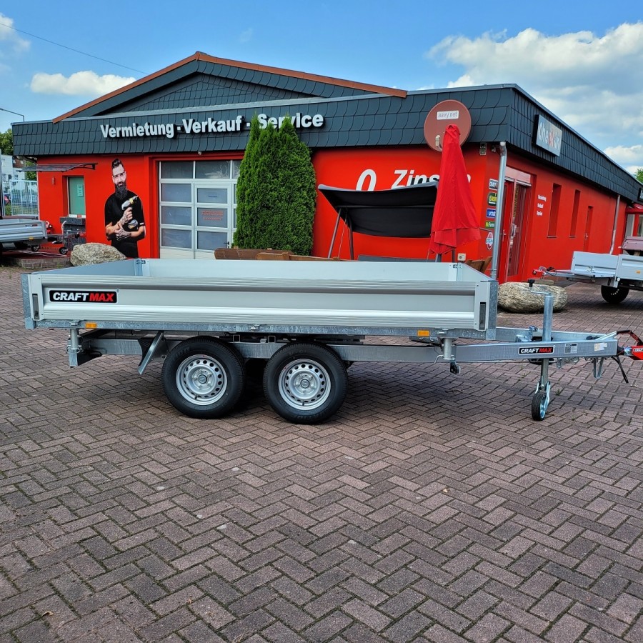 CRAFTMAX-BOSS-Dreiseitenkipper-2.600Kg-ALU-Bordwaende-Stahlboden-pumpless-Hydraulik-Akku-Schrauber-306x175x30cm-3