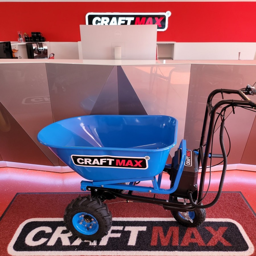 CRAFTMAX-blueworks-Elektrische-Schubkarre-48V-500W-Zuladung-230Kg-1